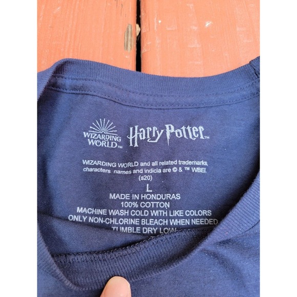 Harry Potter T-shirt Hogwarts School Of Witchcraft & Wizardry Woman's Large Blue - Picture 2 of 5